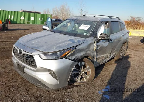 2023 Toyota Highlander Xle из США, поврежденный, VIN 5TDKDRBH2PS014459